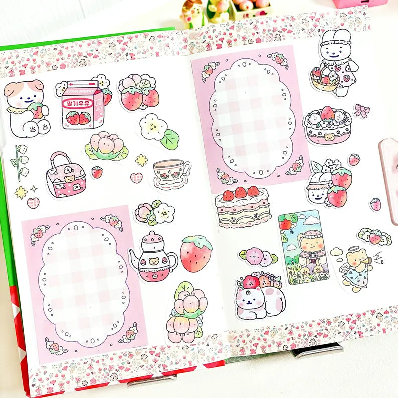 Strawberry Milk Vibes Washi Tape