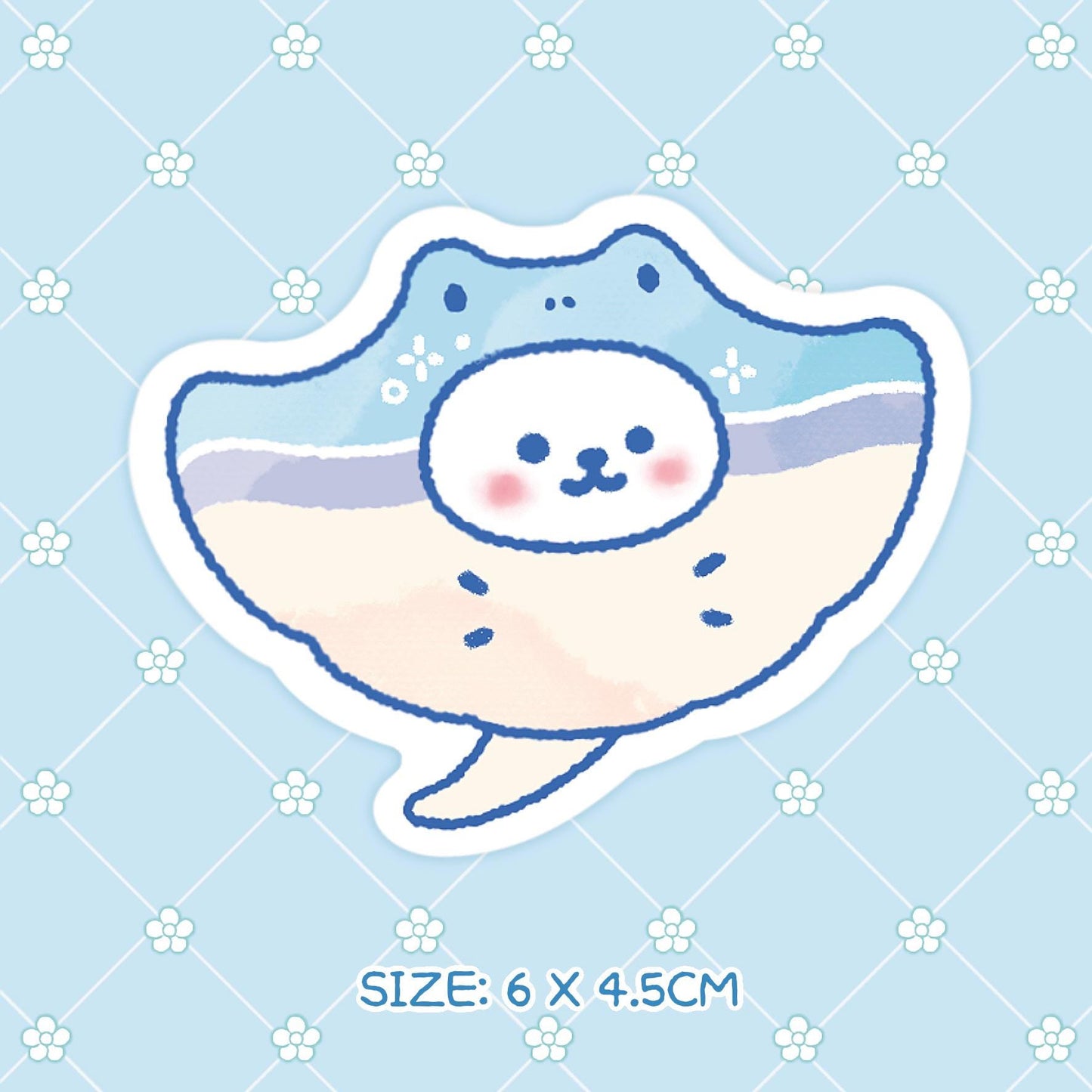 Sky Manta Vinyl Sticker