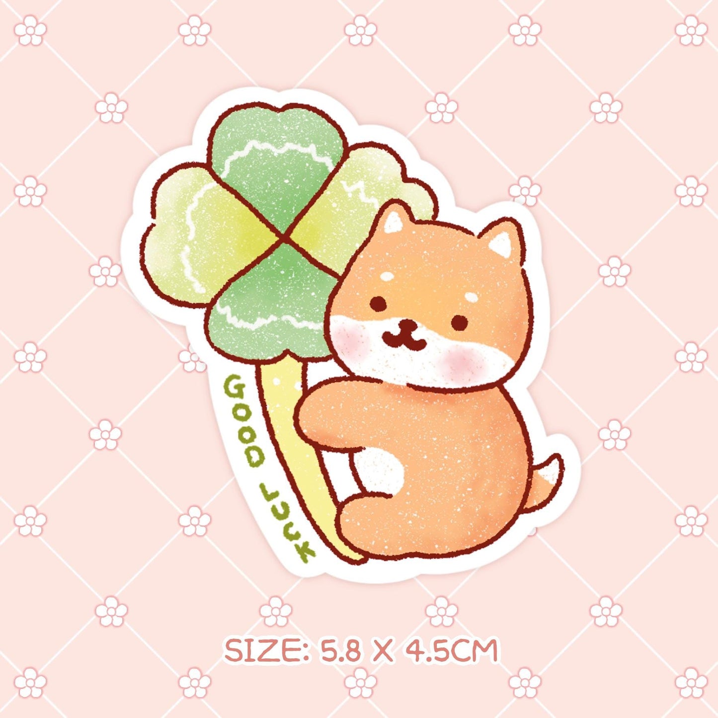 開運柴犬 ホログラムシール