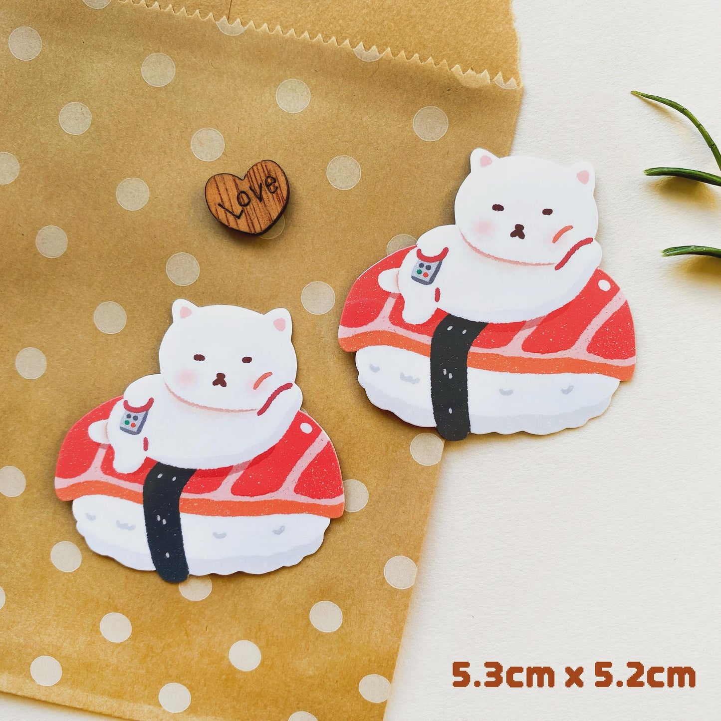 カワイイ寿司猫 ホログラムシール