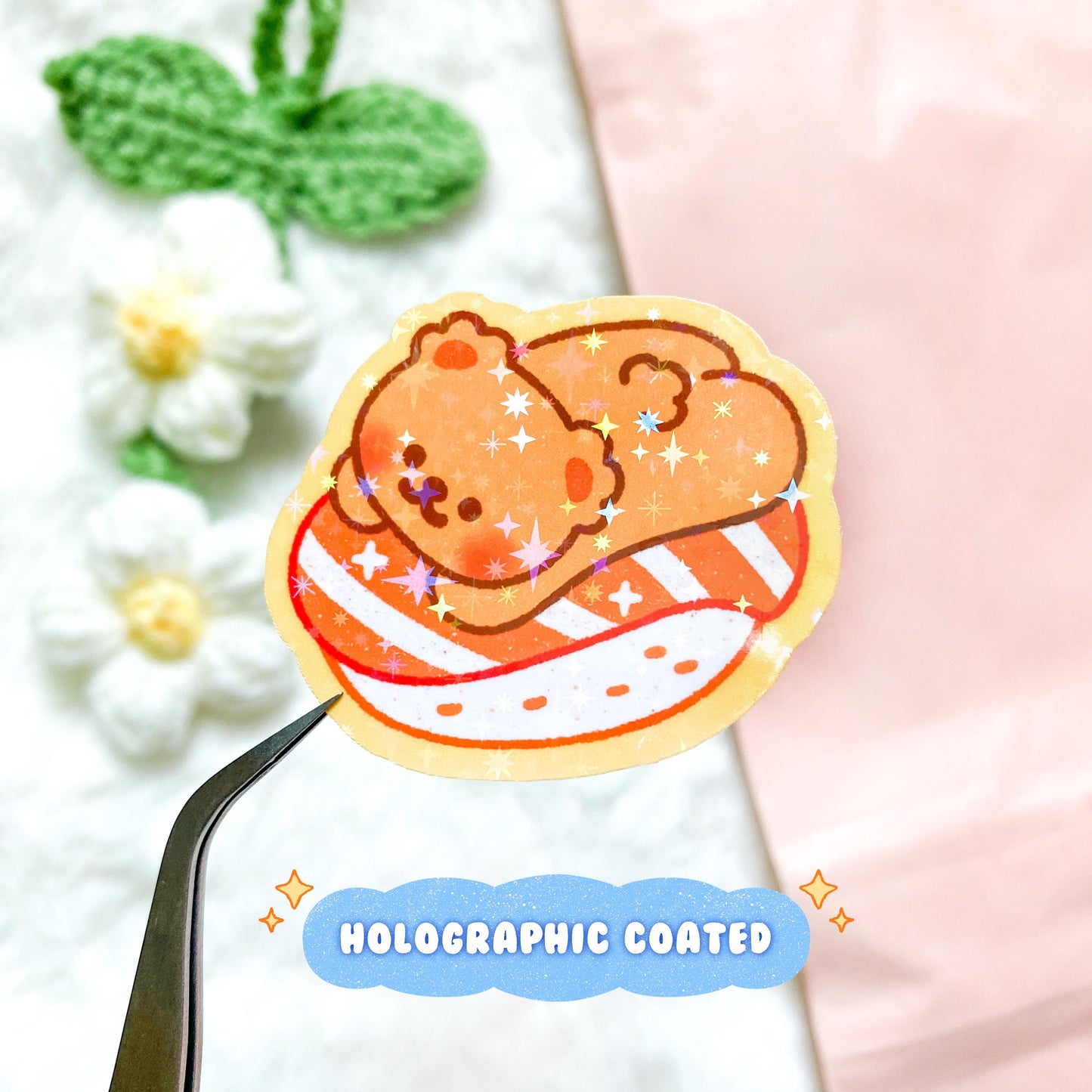 Sushi Bear Sushi Vinyl Sticker
