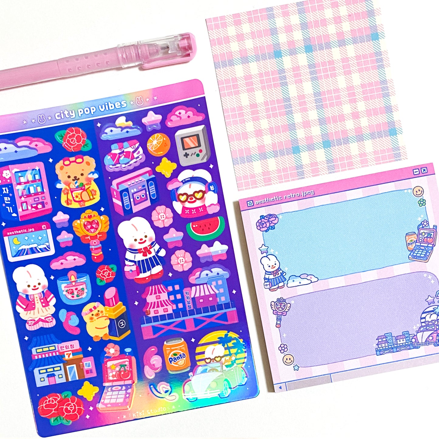 City Pop Vibes Memo Pad