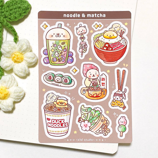 ヌードル＆抹茶 シールシート