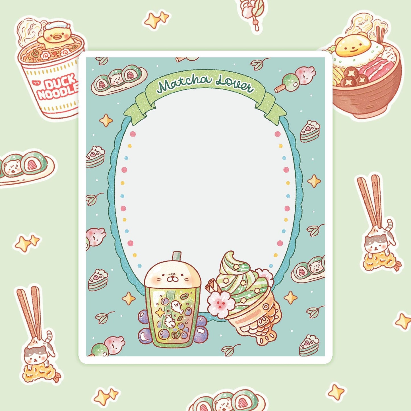 Matcha Lover memo pad