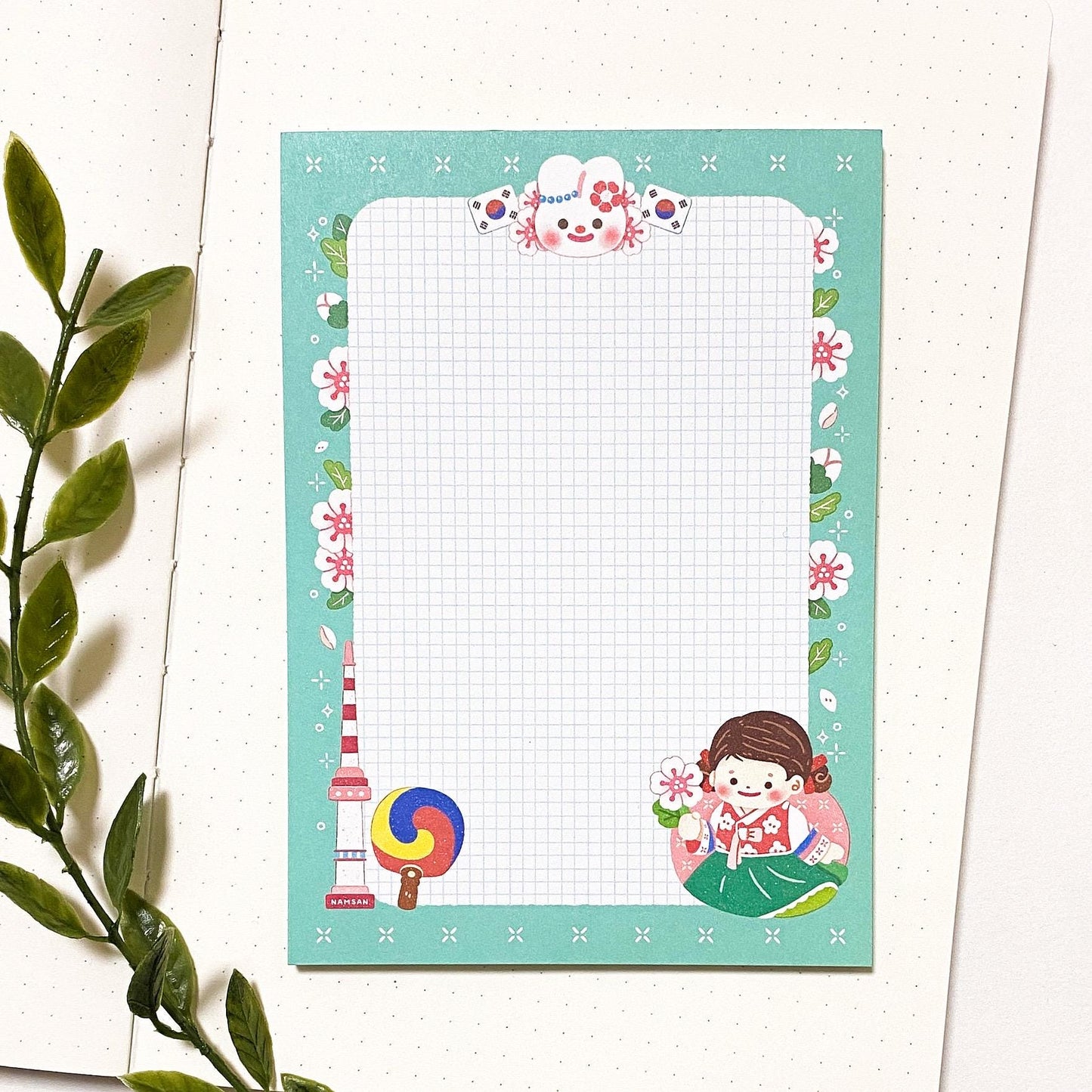 I Love Korea memo pad