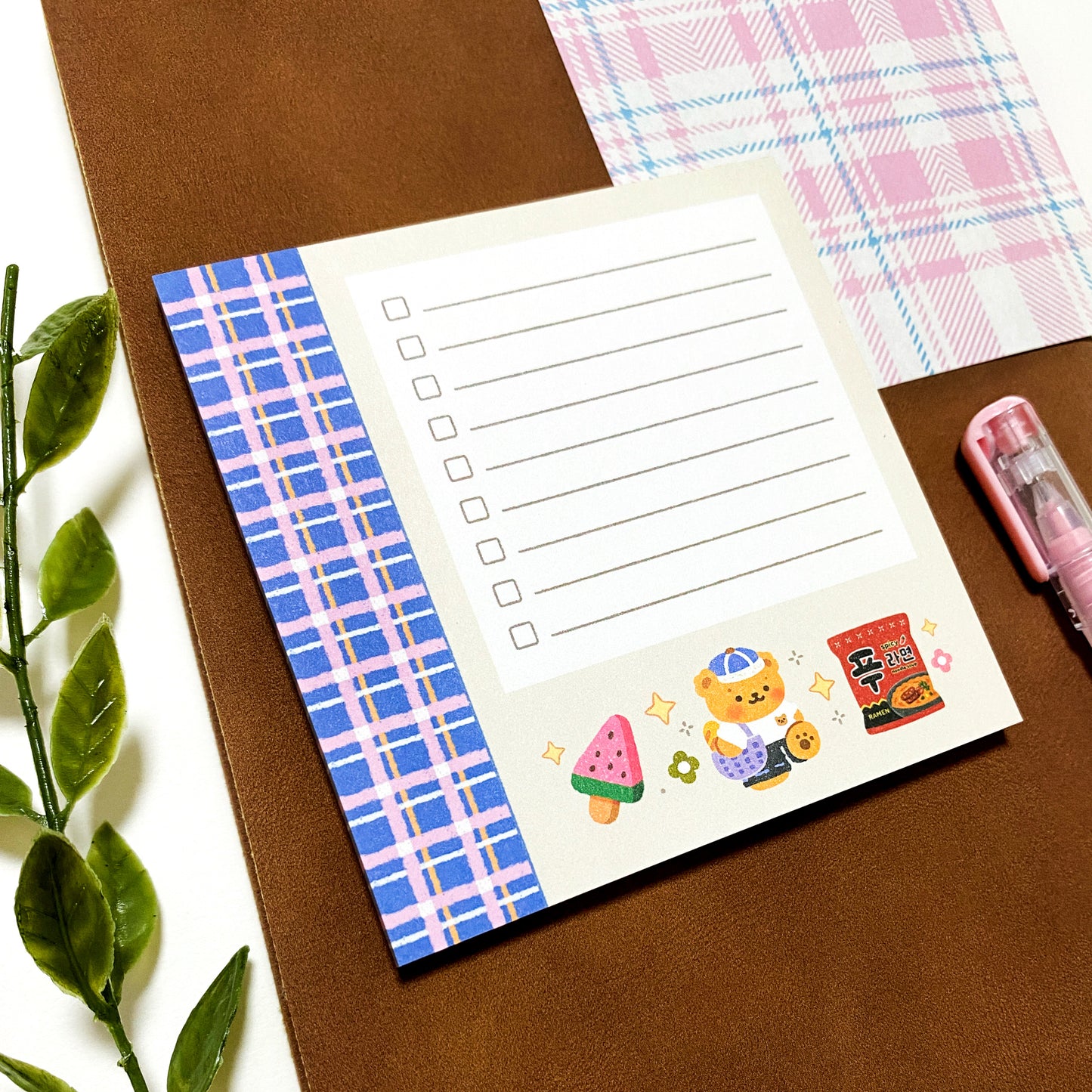 Bear's Checklist Memo Pad