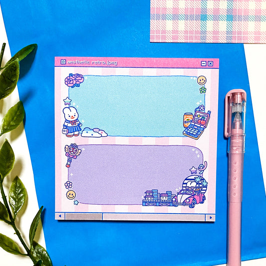 City Pop Vibes Memo Pad