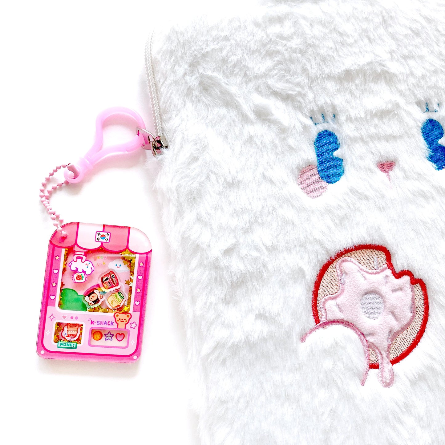 韓国スナックガチャマシンシェイカーキーホルダー