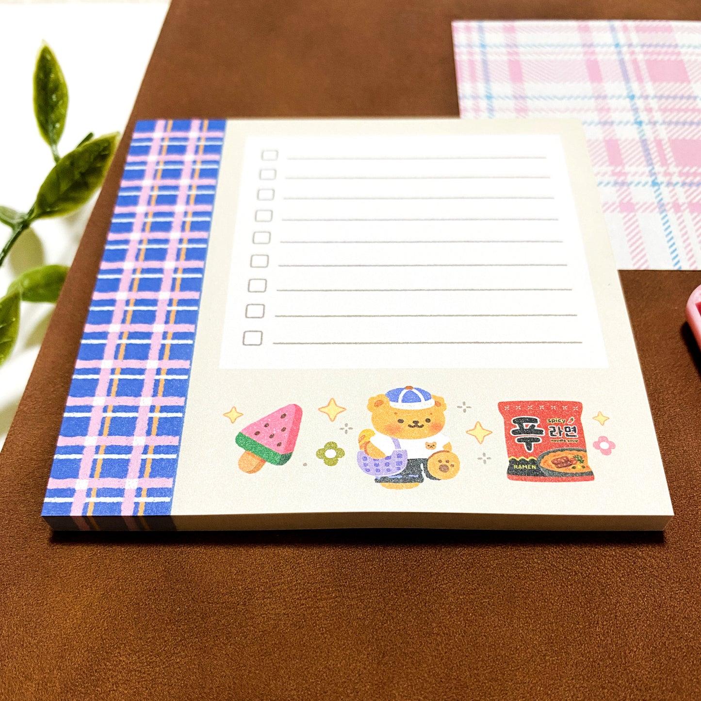Bear's Checklist Memo Pad