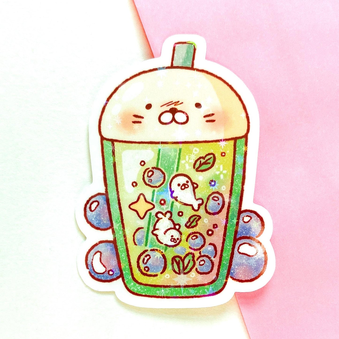 Matcha Sealpresso Vinyl Sticker