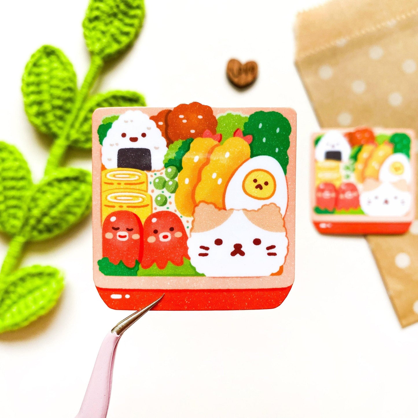 にゃんこランチボックス ホログラムシール