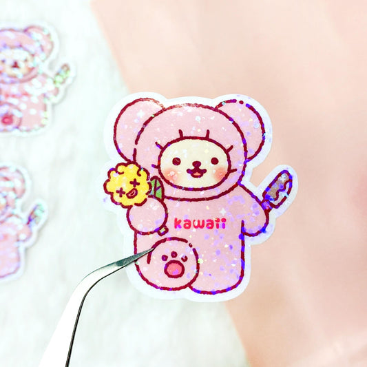 Kawaii Bear Vinyl Sticker