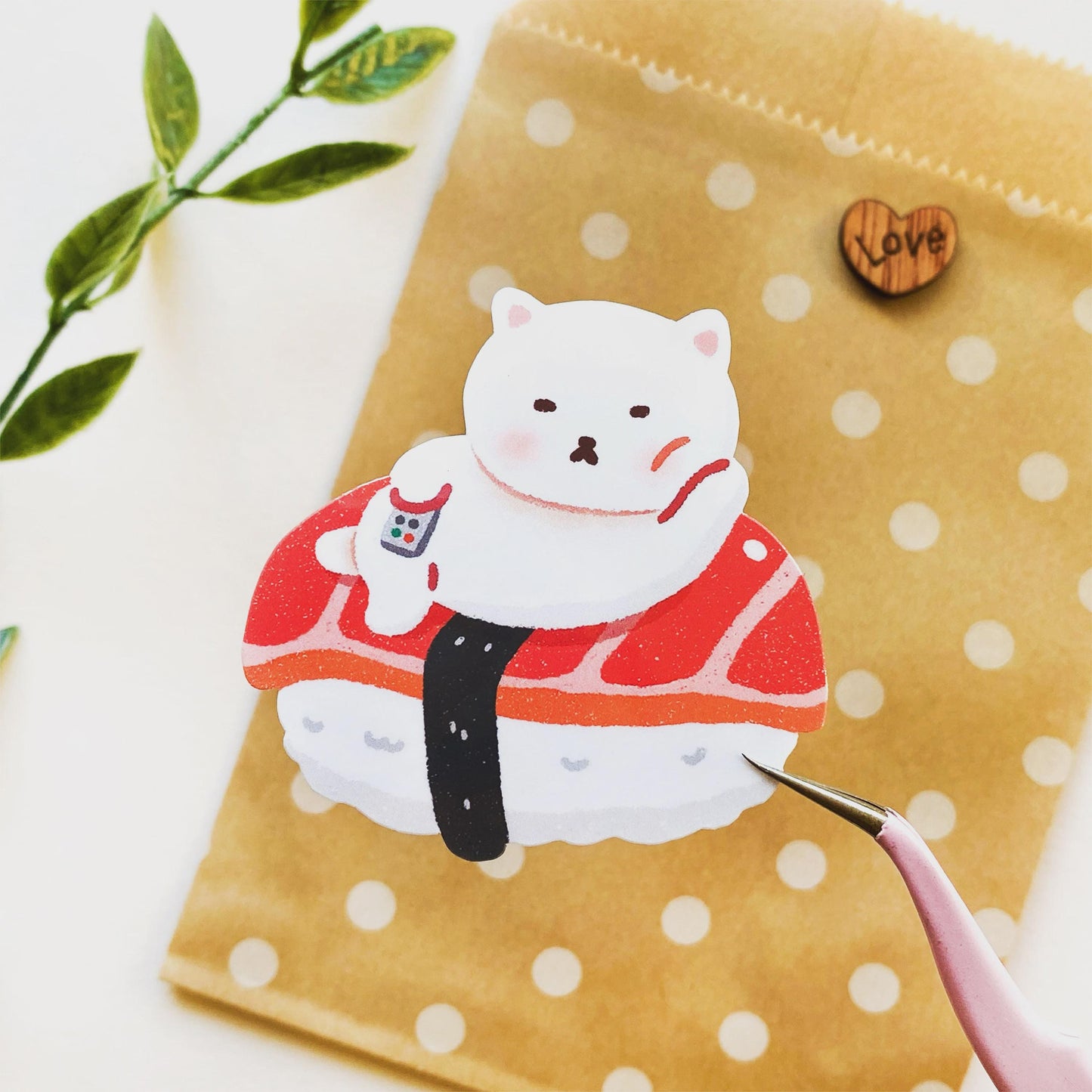 カワイイ寿司猫 ホログラムシール