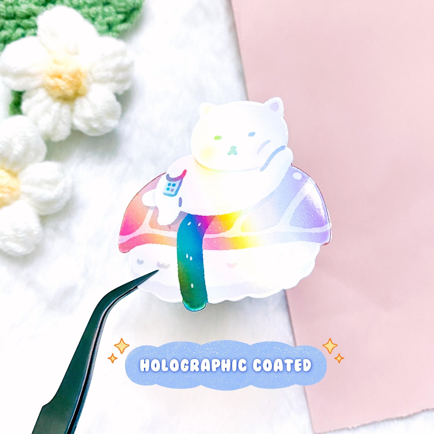 カワイイ寿司猫 ホログラムシール