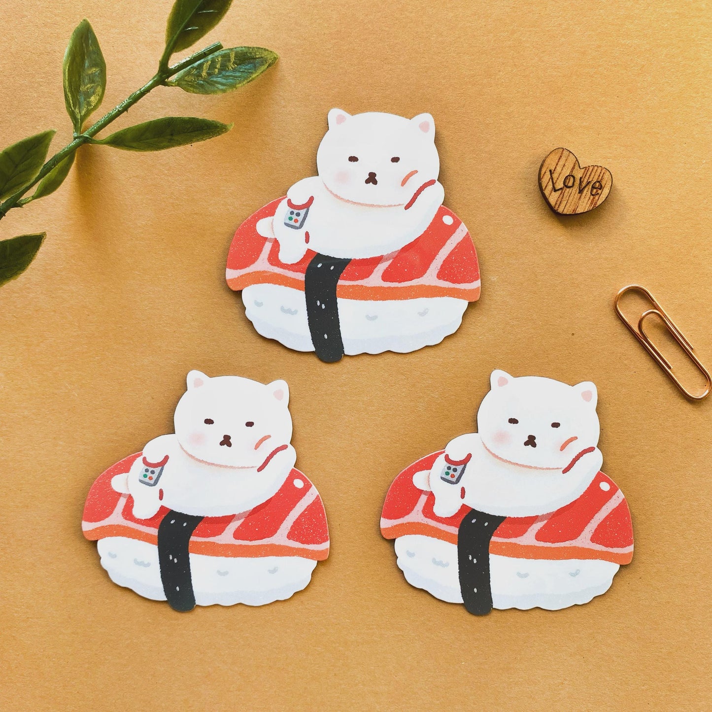 カワイイ寿司猫 ホログラムシール