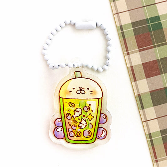 抹茶シールプレッソキーホルダー