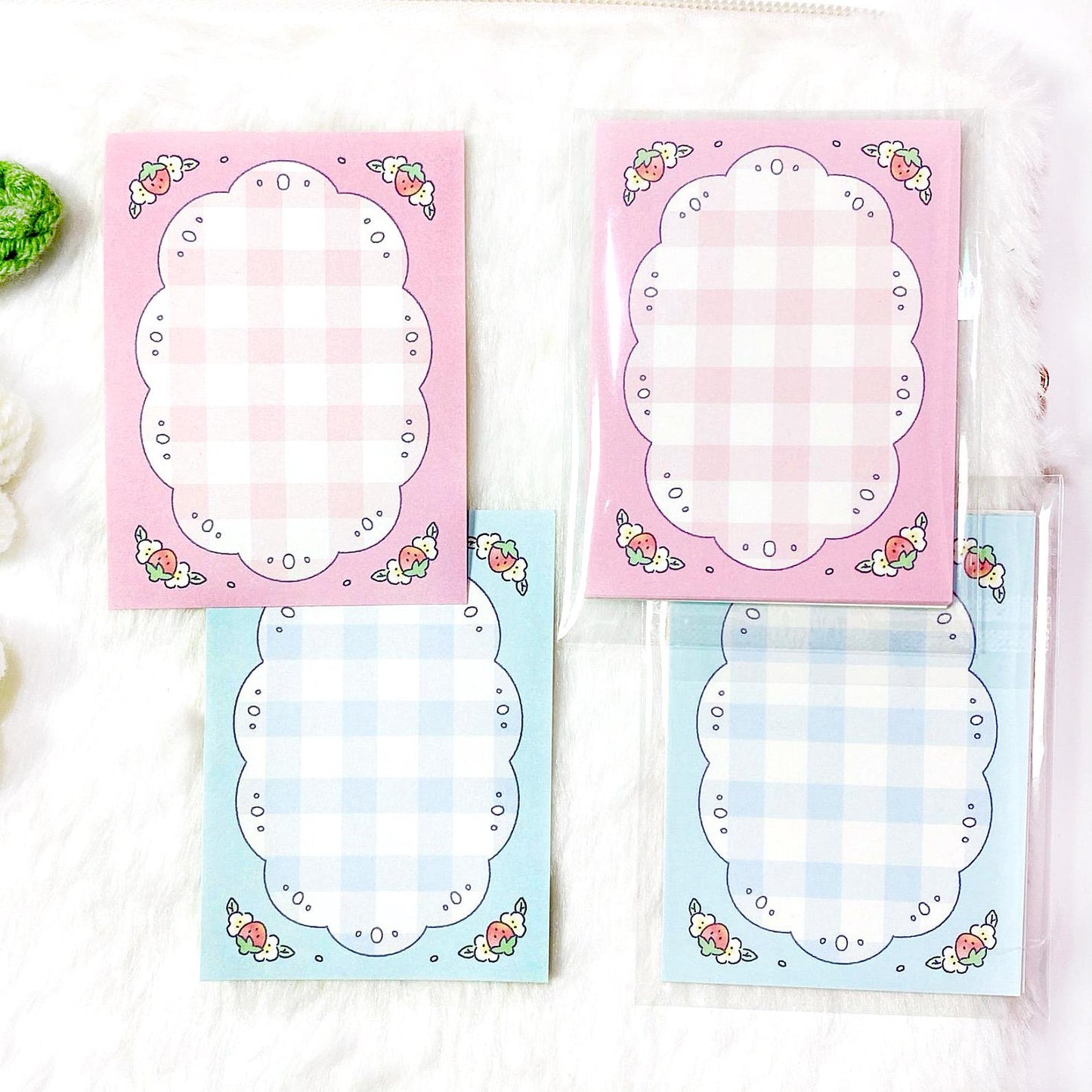 12 Scrapbook Sticker Set – Strawberry & Lace