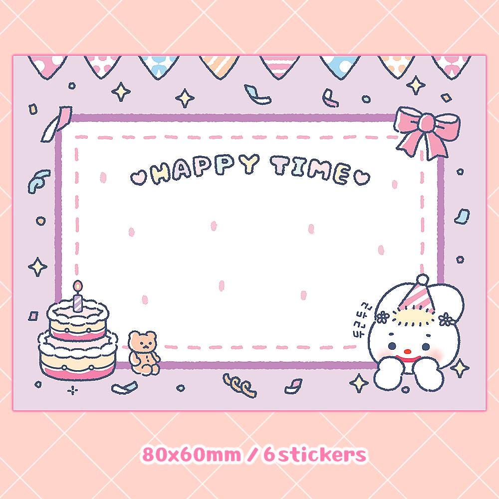 12 Scrapbook Sticker Set - Party & Baking Theme