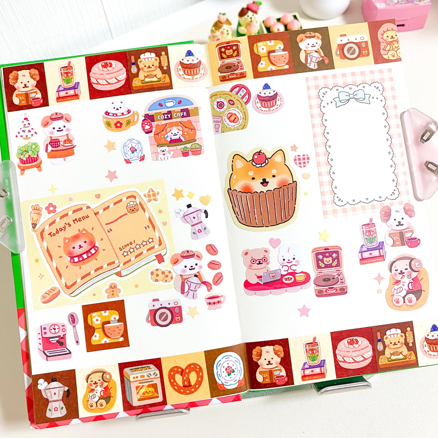 Cozy Cafe Sticker Sheet