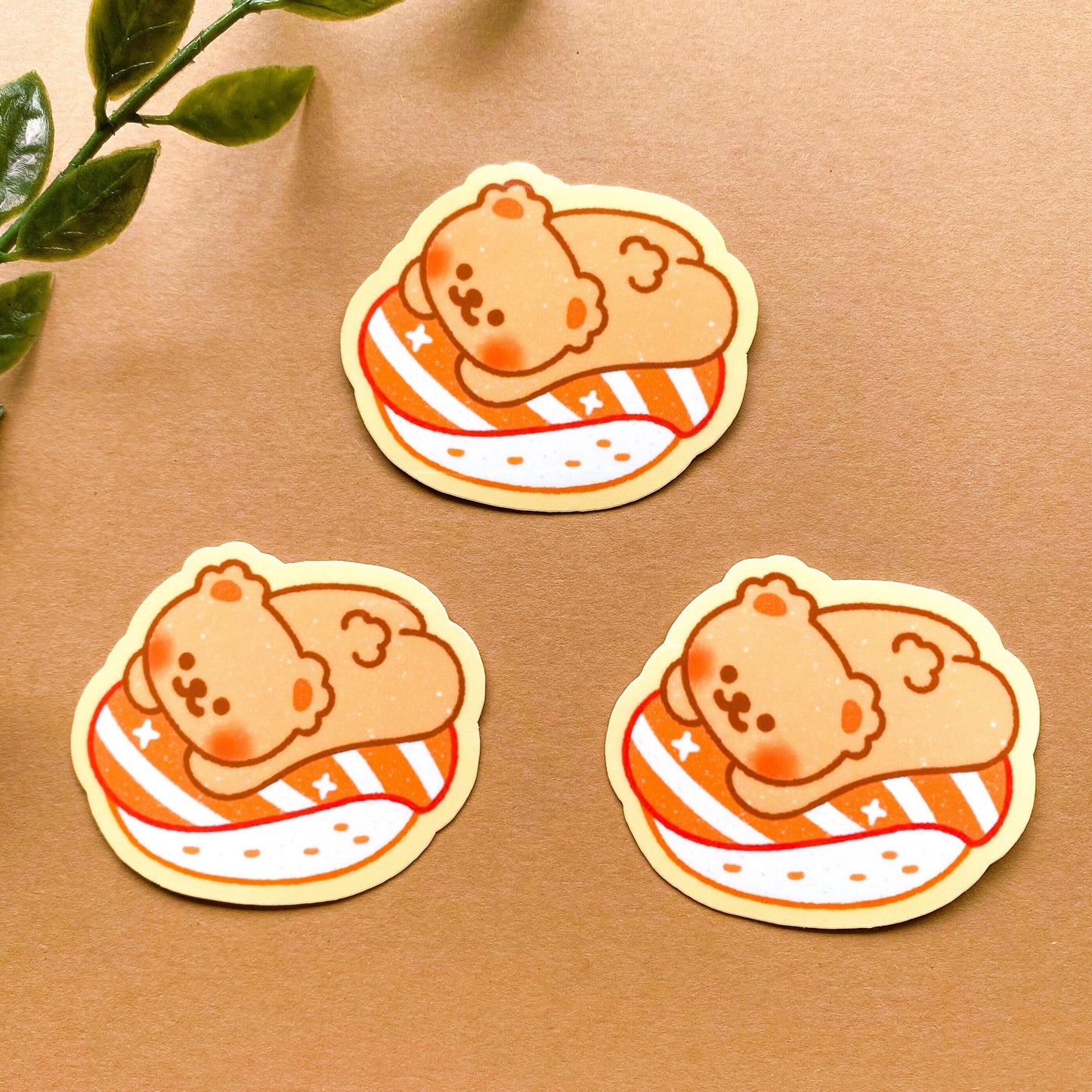 Sushi Bear Sushi Vinyl Sticker