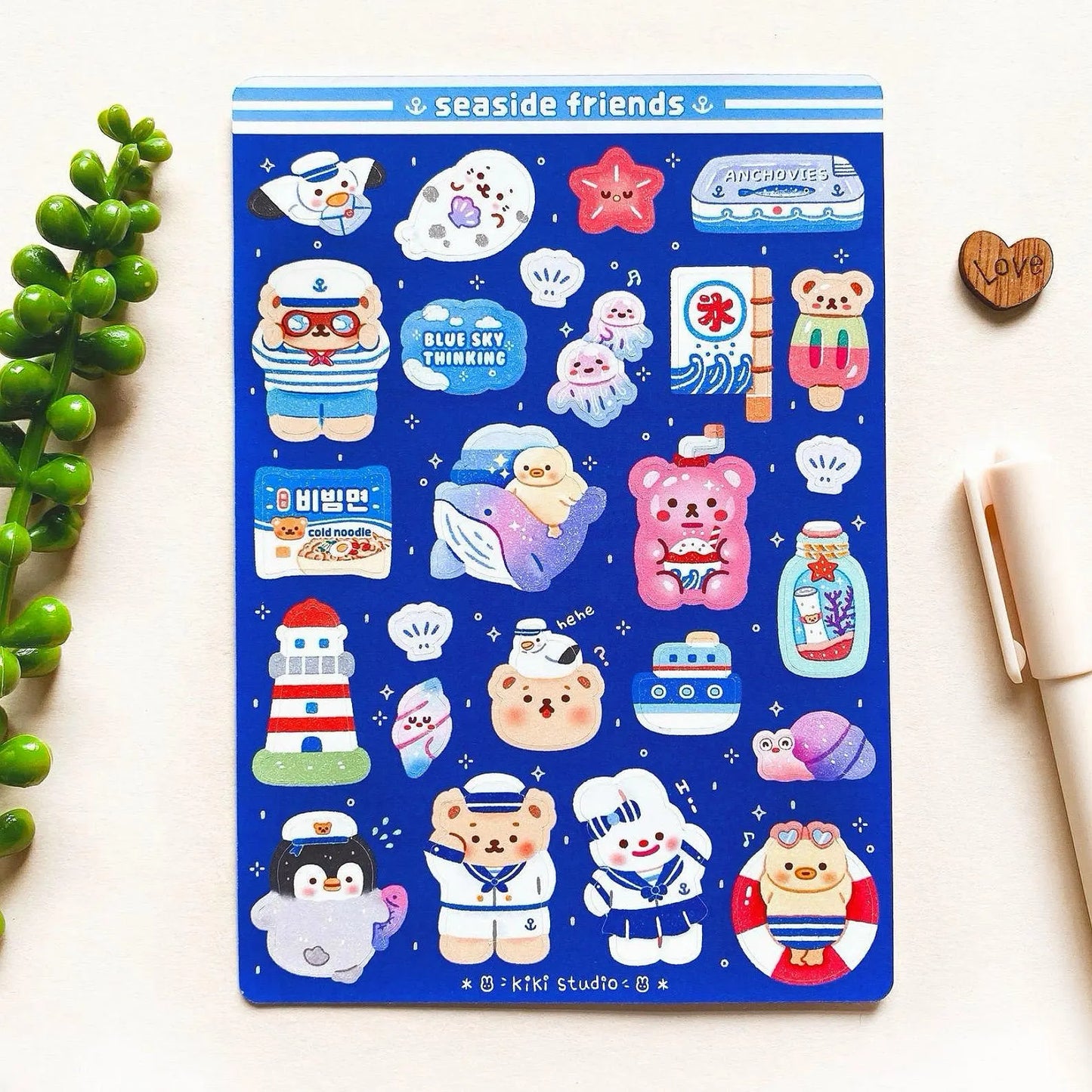 Seaside friends Sticker Sheet