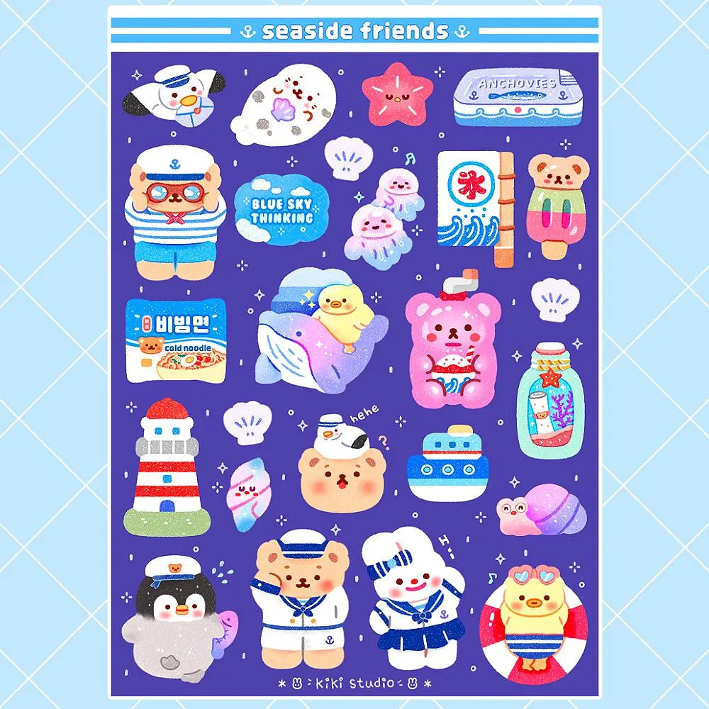Seaside friends Sticker Sheet