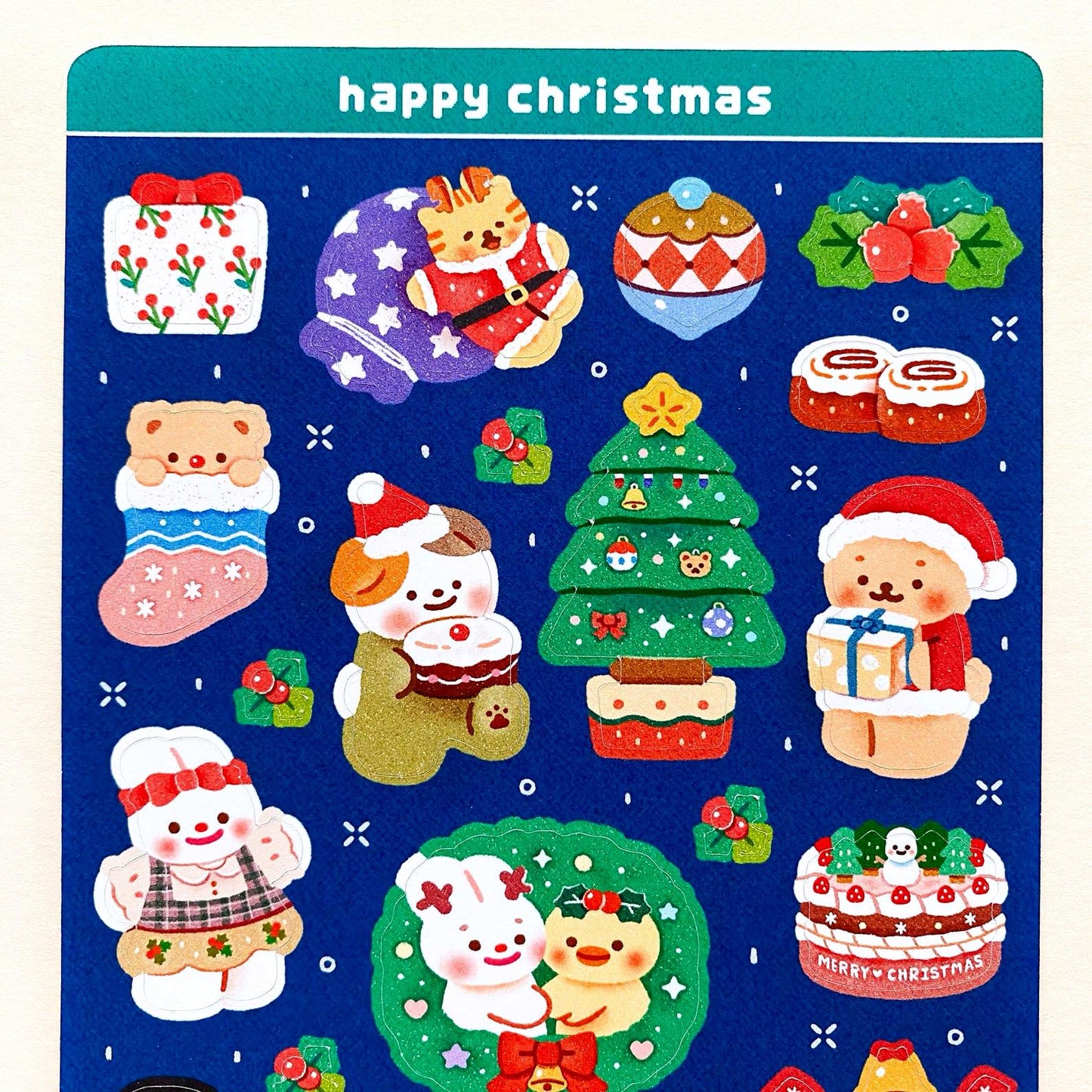 ハッピークリスマス シールシート