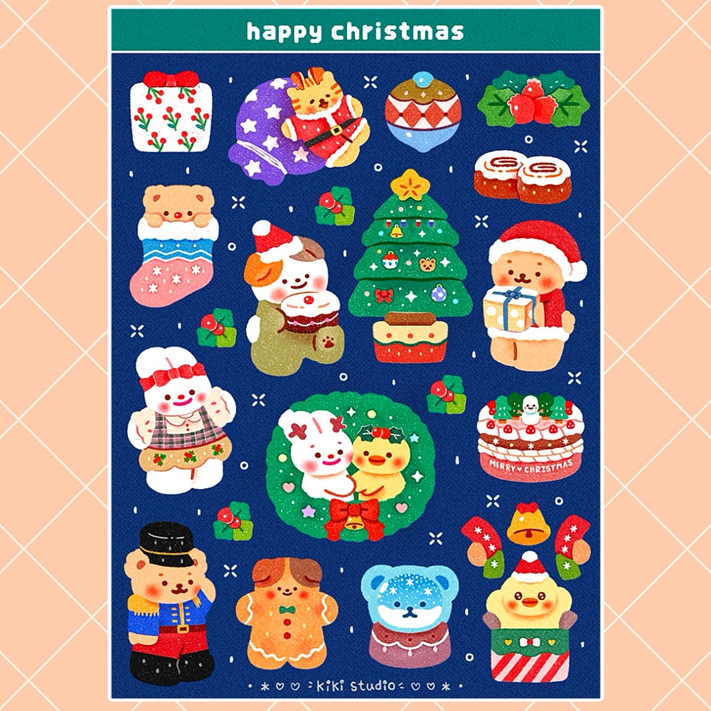 ハッピークリスマス シールシート