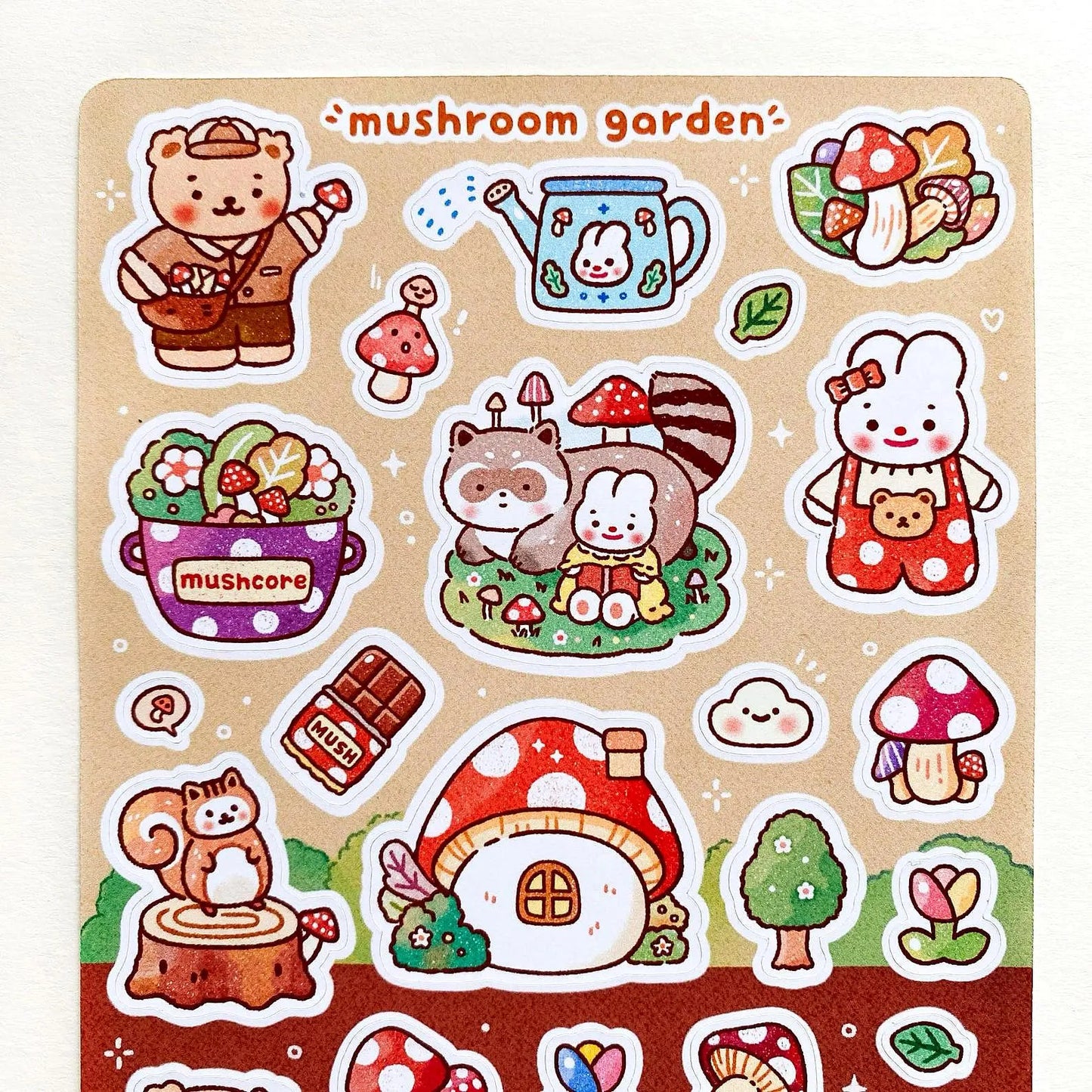 Mushroom Garden Sticker Sheet