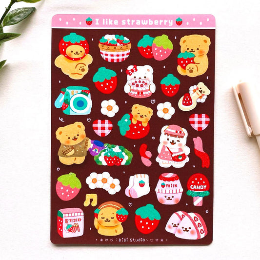 いちごが好き シールシート