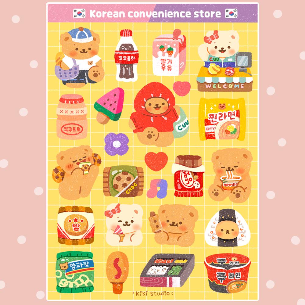 韓国のコンビニシールシート